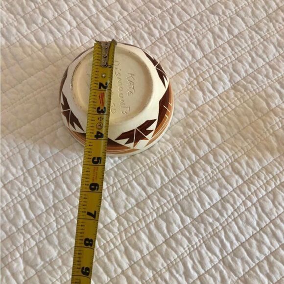 VNT Native American Signed Studio Pottery Art Bowl Kate DisMounts Southwestern - Picture 5 of 6